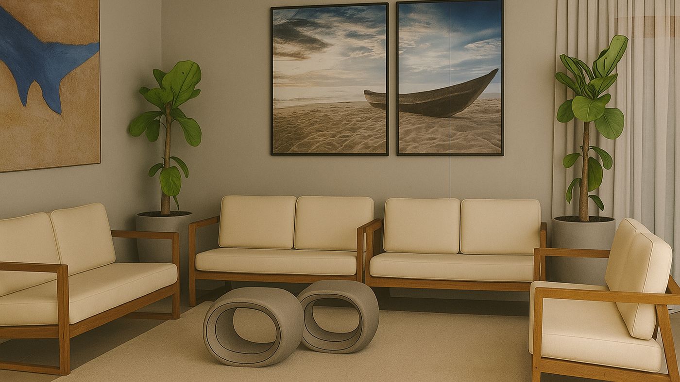 Casa de Praia, Living